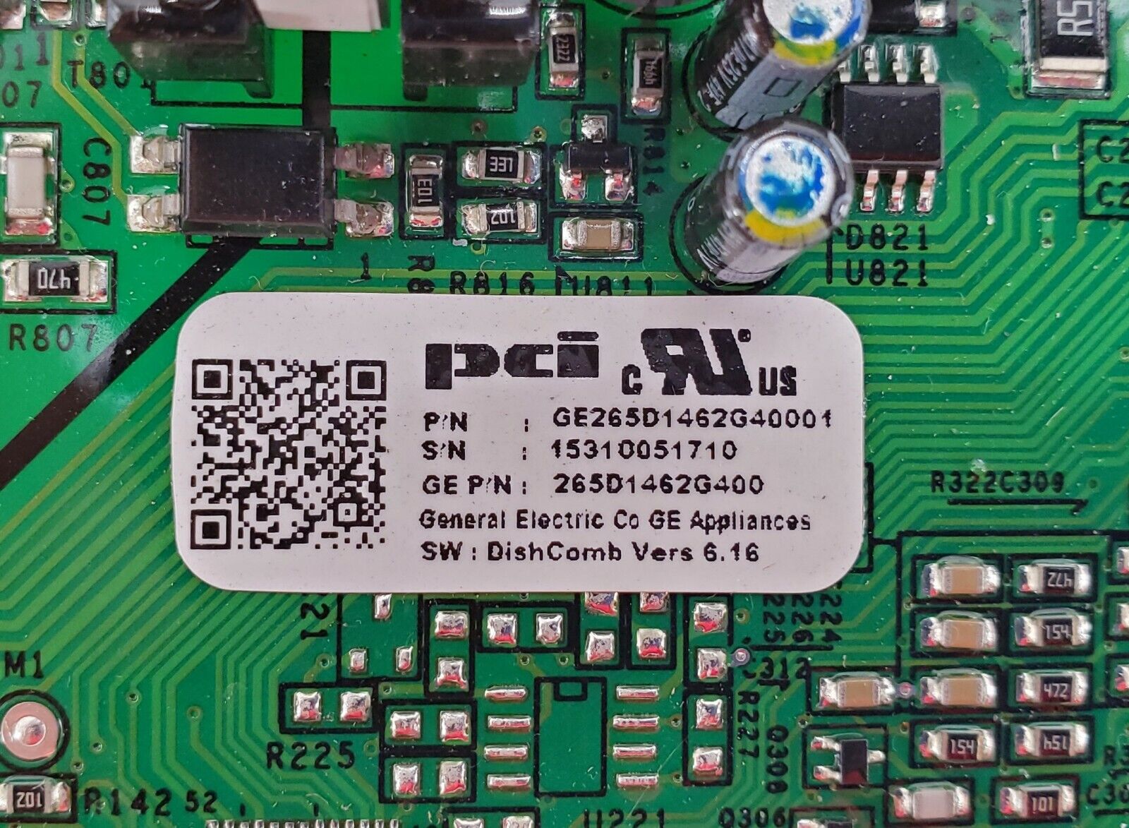 OEM  GE Dishwasher Control  265D1462G400