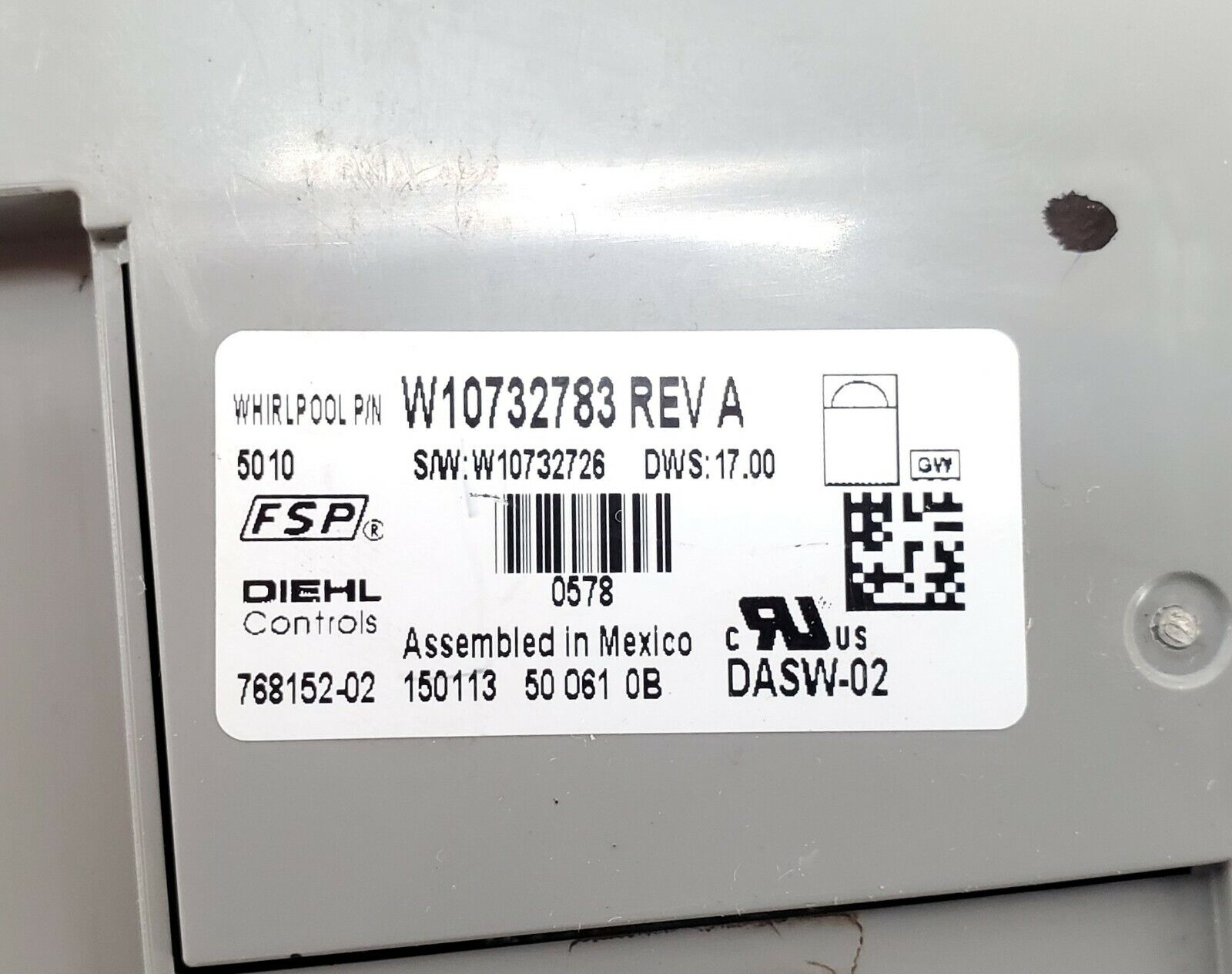 OEM  Kenmore Dishwasher Control  W10732783
