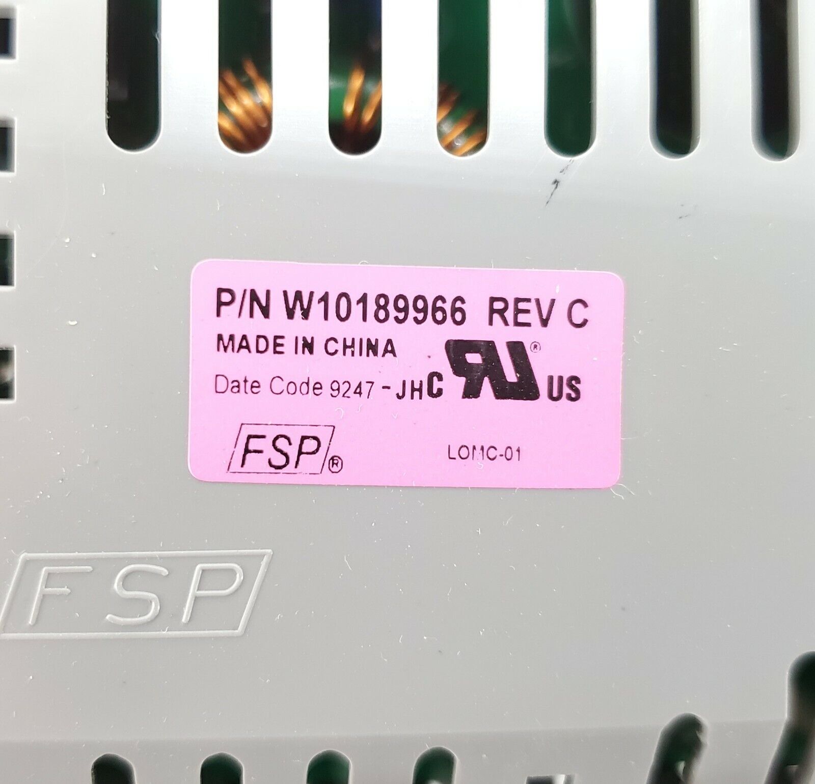 Whirlpool W10189966 Bravos Washer Control Used OEM