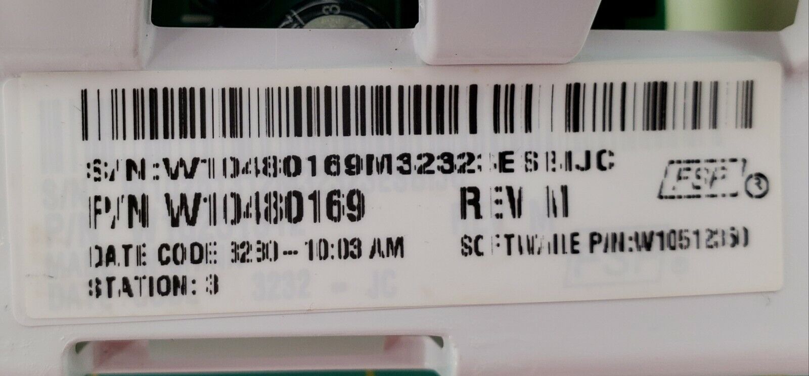 Kenmore Washer Control Board W10480169