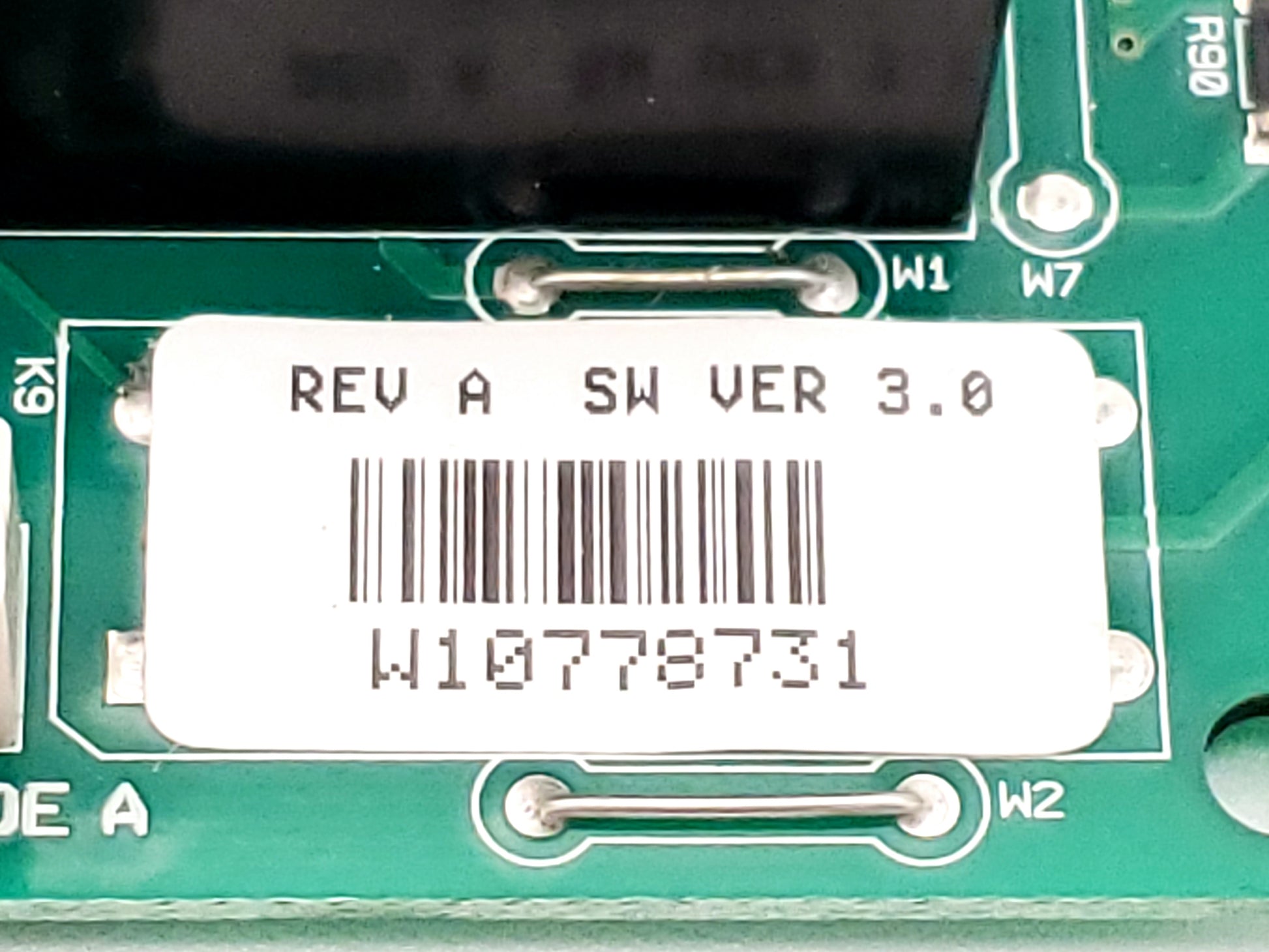Whirlpool Refrigerator Control Board W10778731