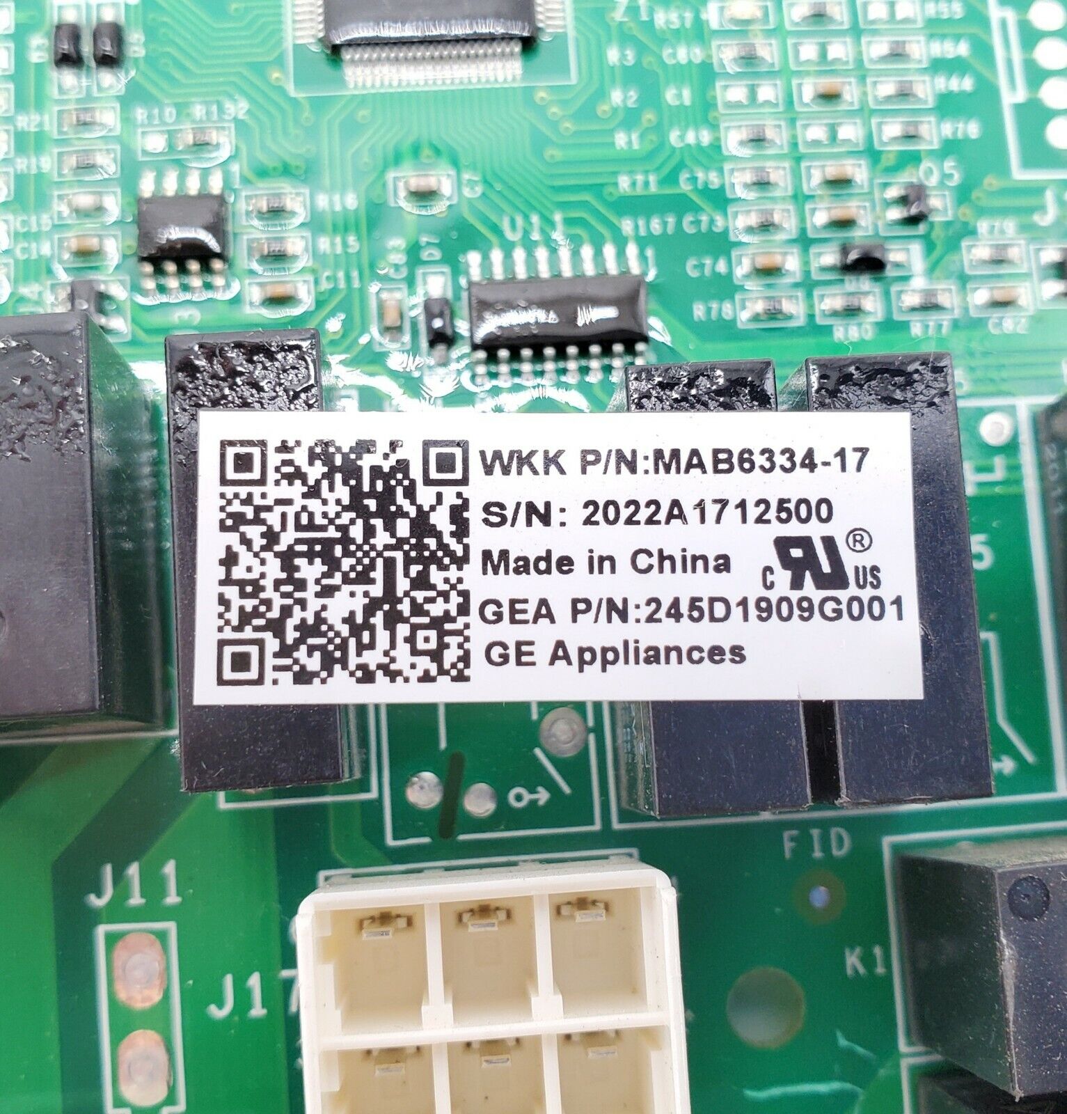 GE Refrigerator Control Board 245D1909G001