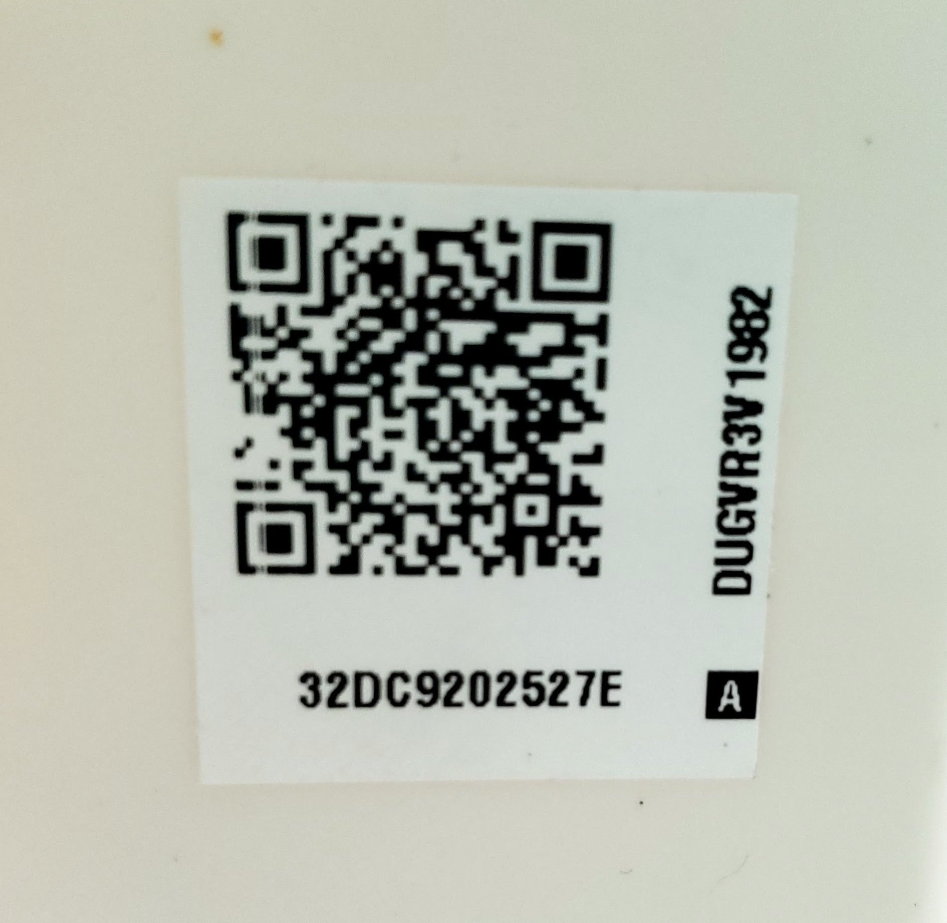 Samsung Dryer Control DC92-02527E