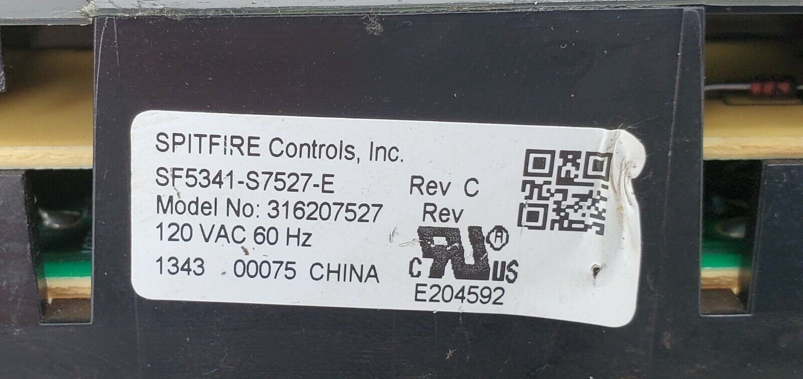 Frigidaire Range Control 316207527