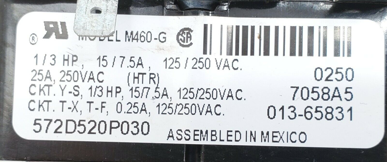 GE Dryer Timer 572D520P030