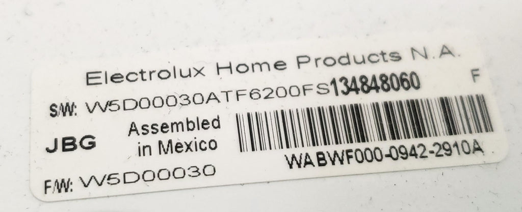 Frigidaire Washer Control  134848060