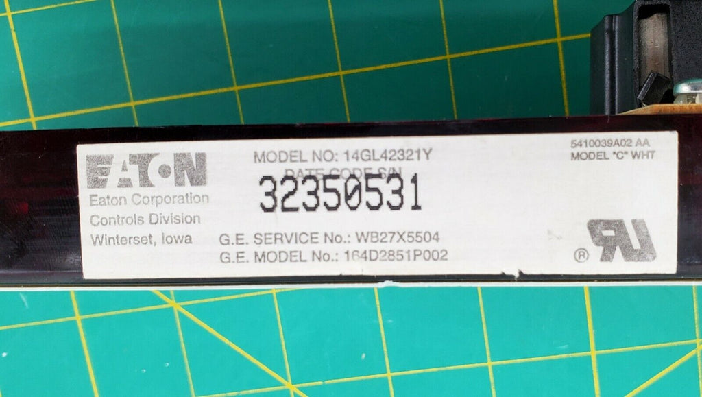 GE Range Control  WB27X5504