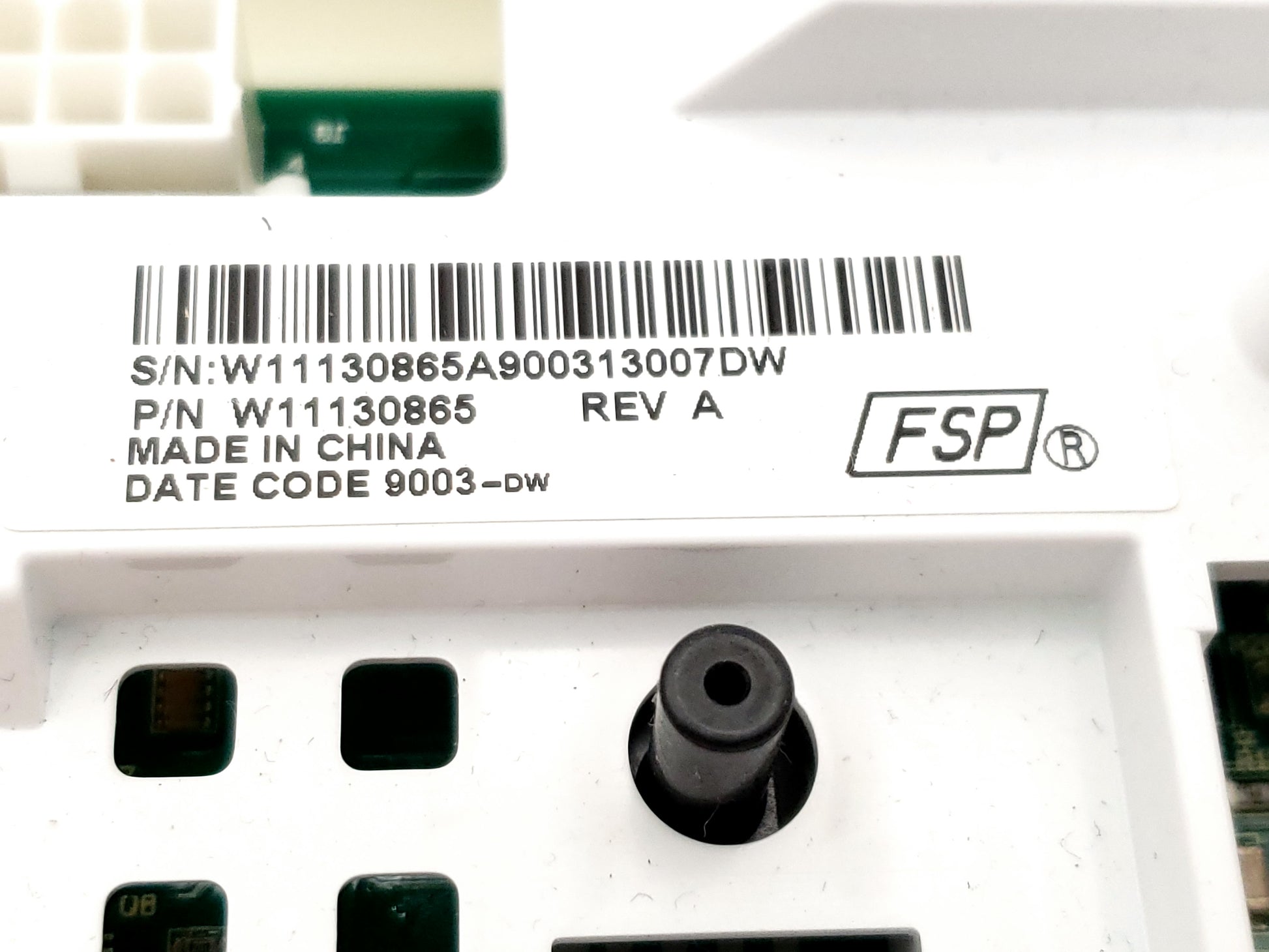 Whirlpool Washer Control W11130865