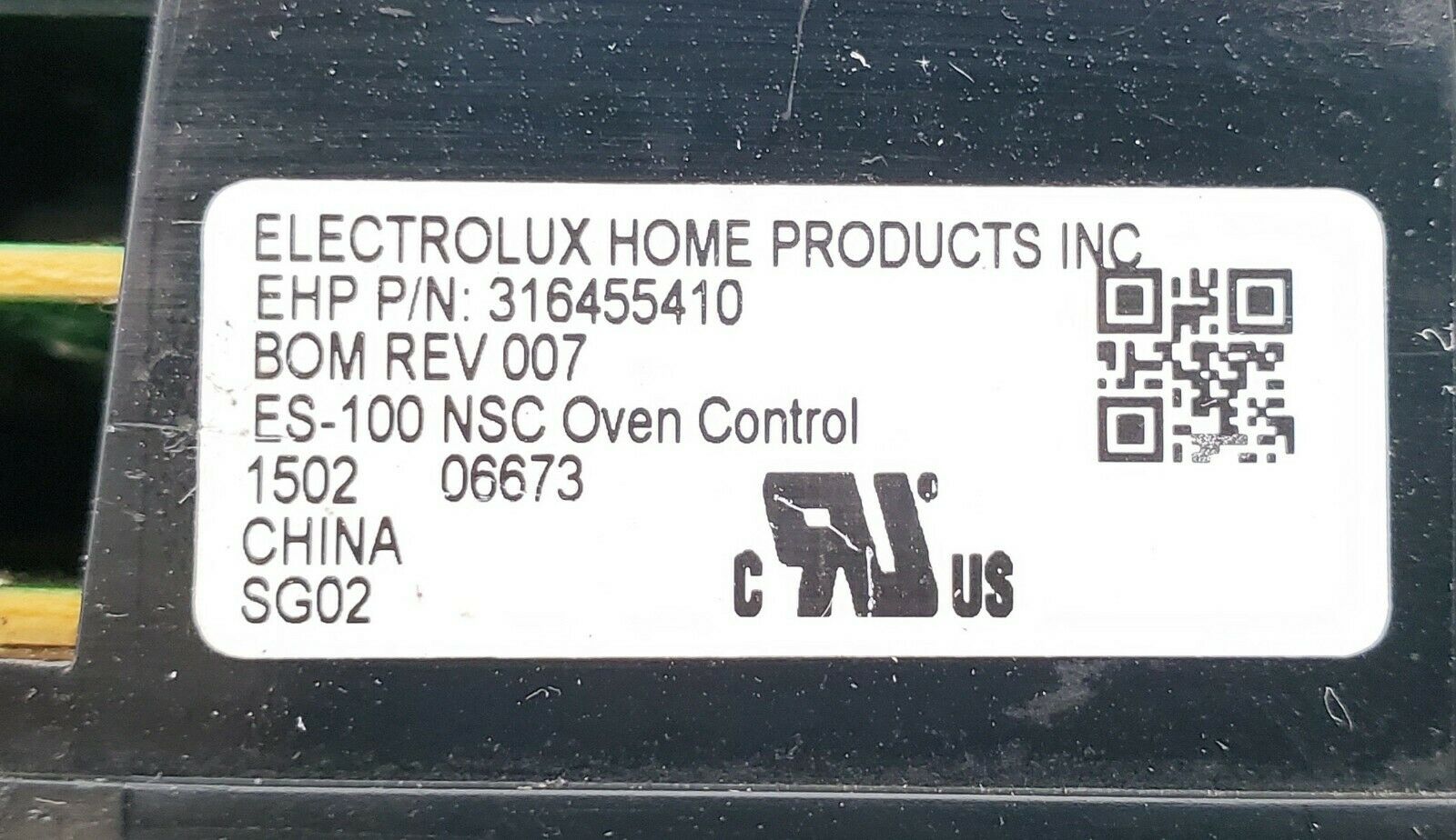 Frigidaire Range Control  316455410