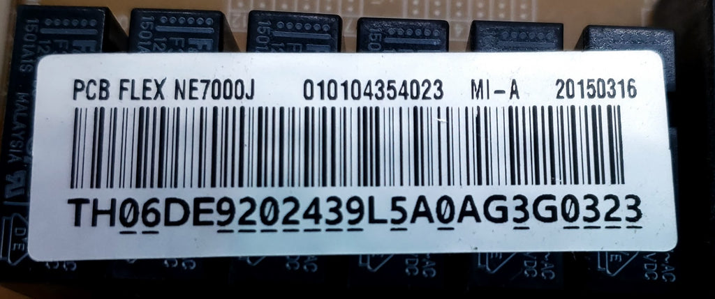 Samsung Range Control  DE92-02439L
