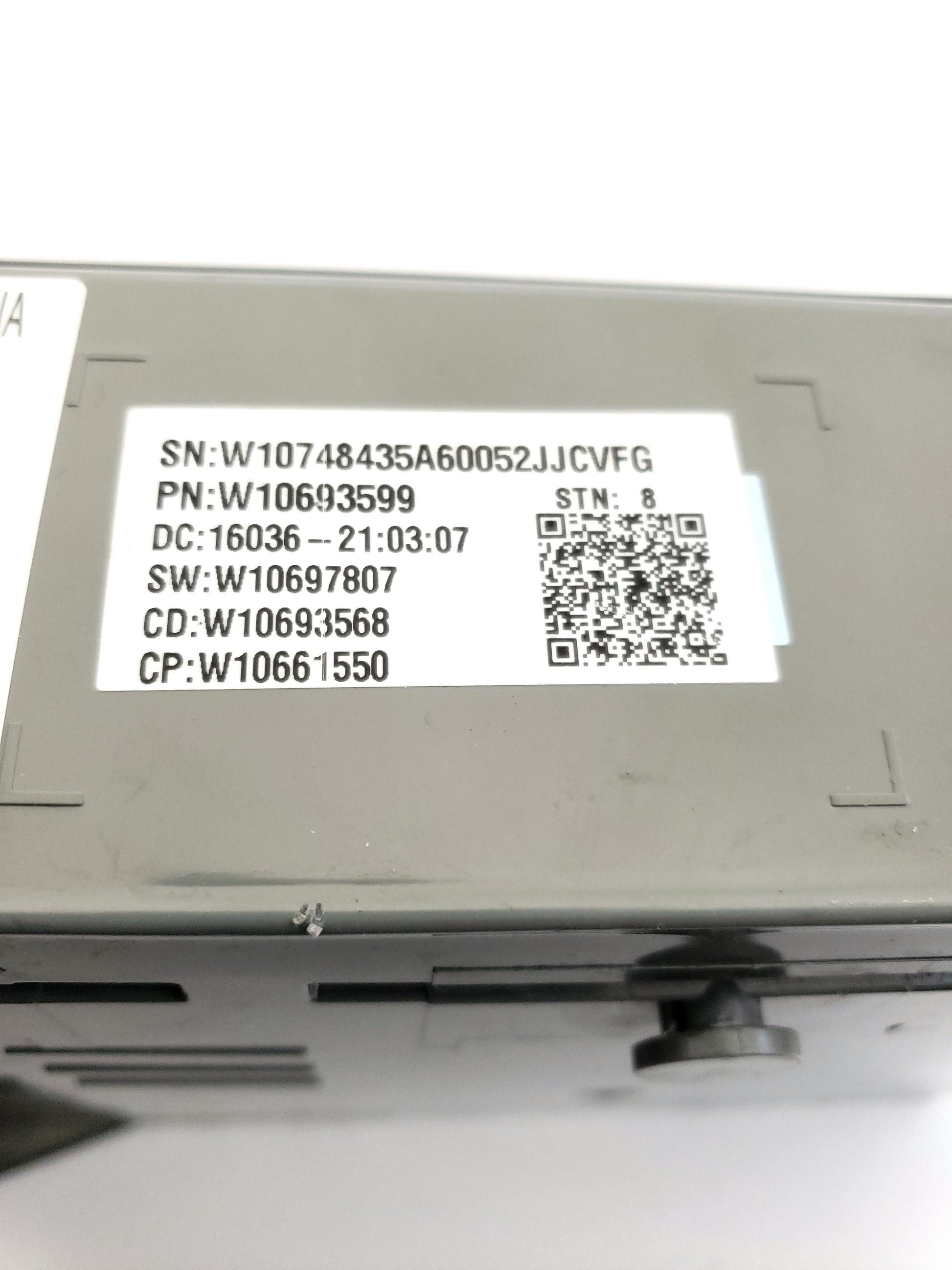 Whirlpool Washer Control Board W10693599