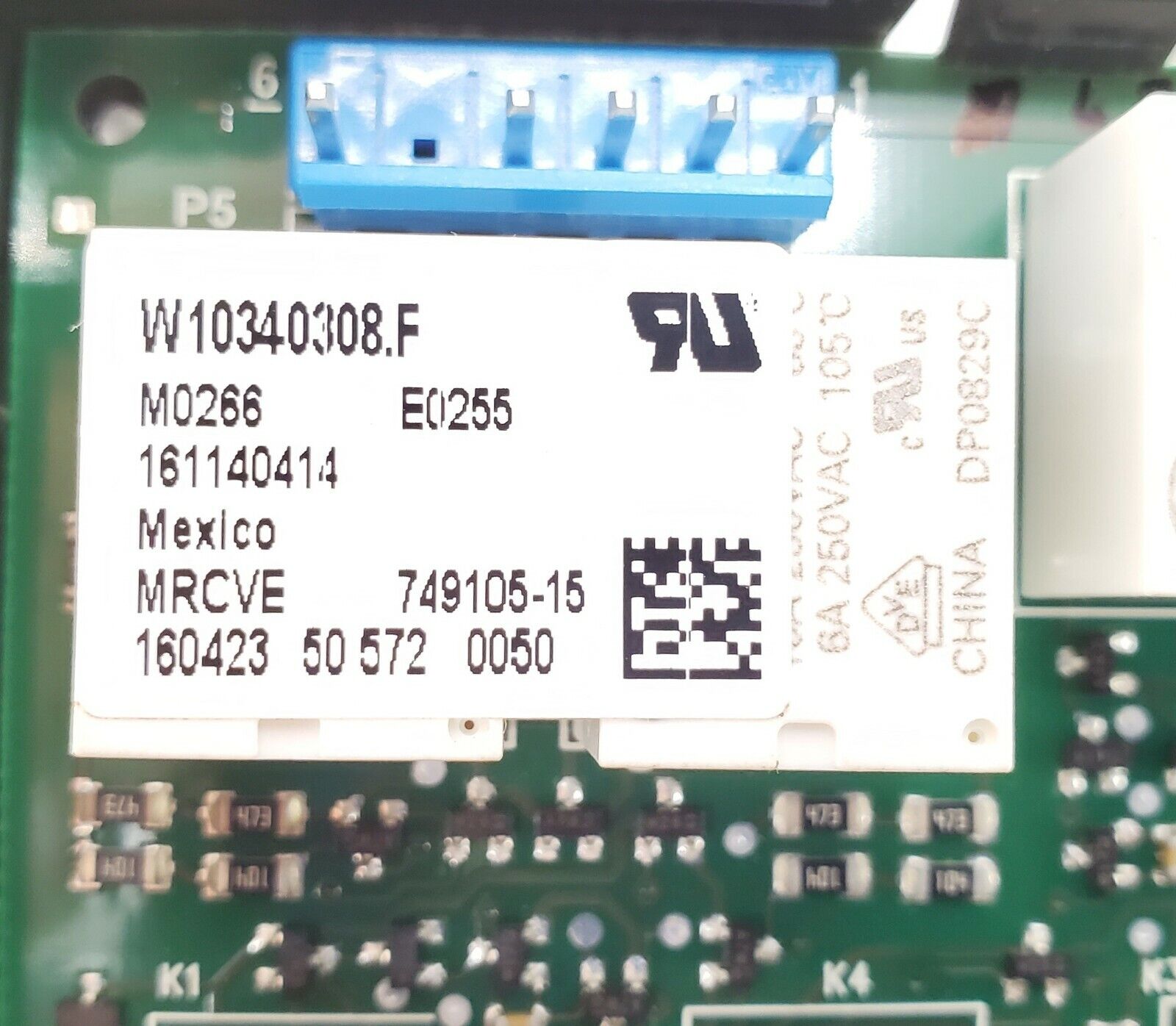 Whirlpool Range Control W10340308