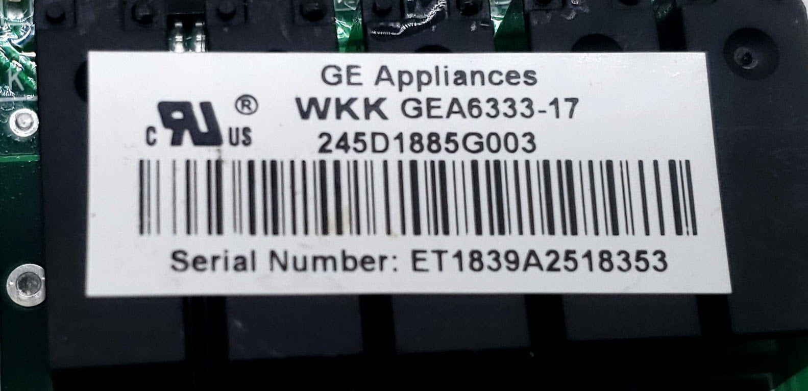 GE Refrigerator Control 245D1885G003