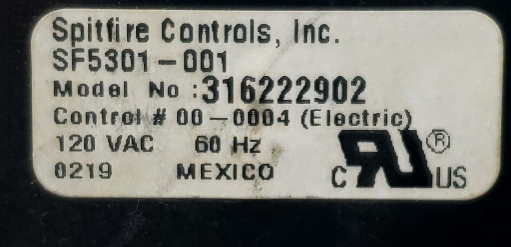 Whirlpool Range Control  316222902