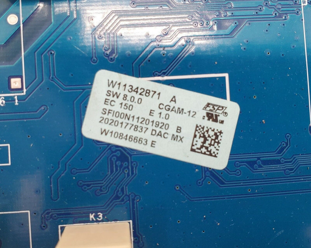 Whirlpool Range Control Board W11342871
