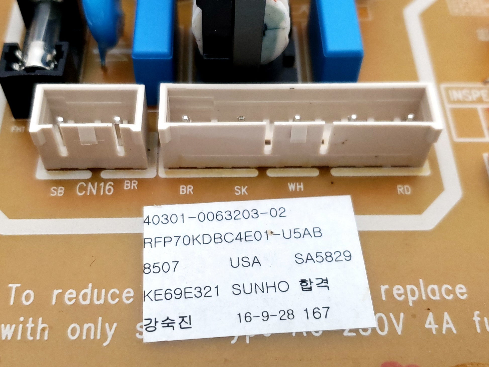 Daewoo Kenmore Refrigerator Control 40301-0063203-02