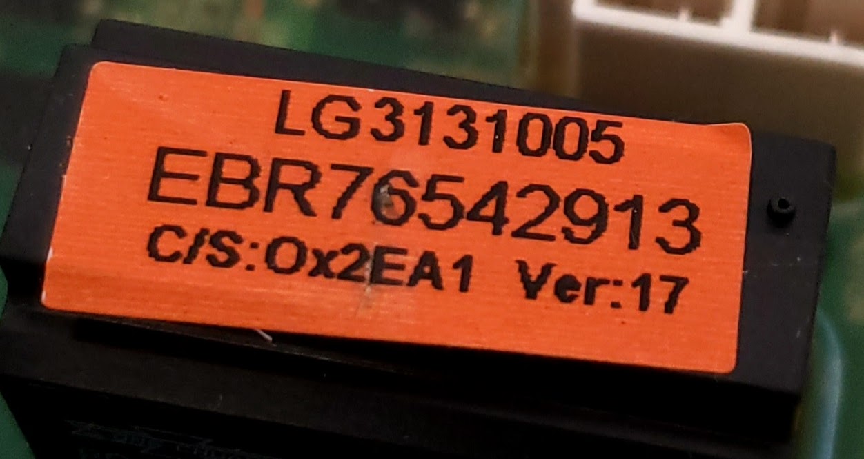 LG Dryer Control EBR76542913