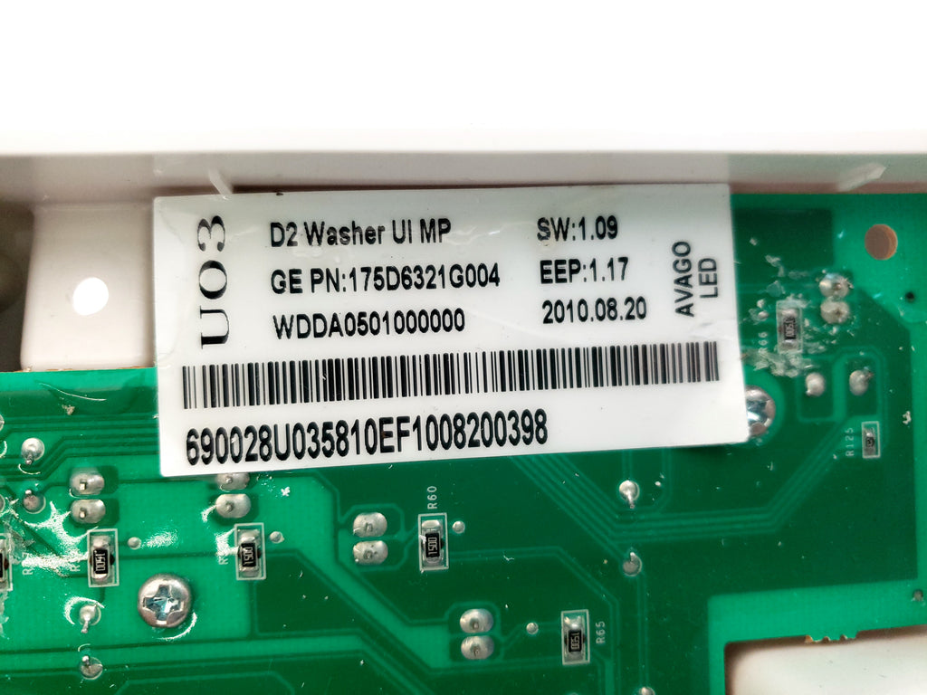 GE Washer Control  175D6321G004 (WH12X10482)