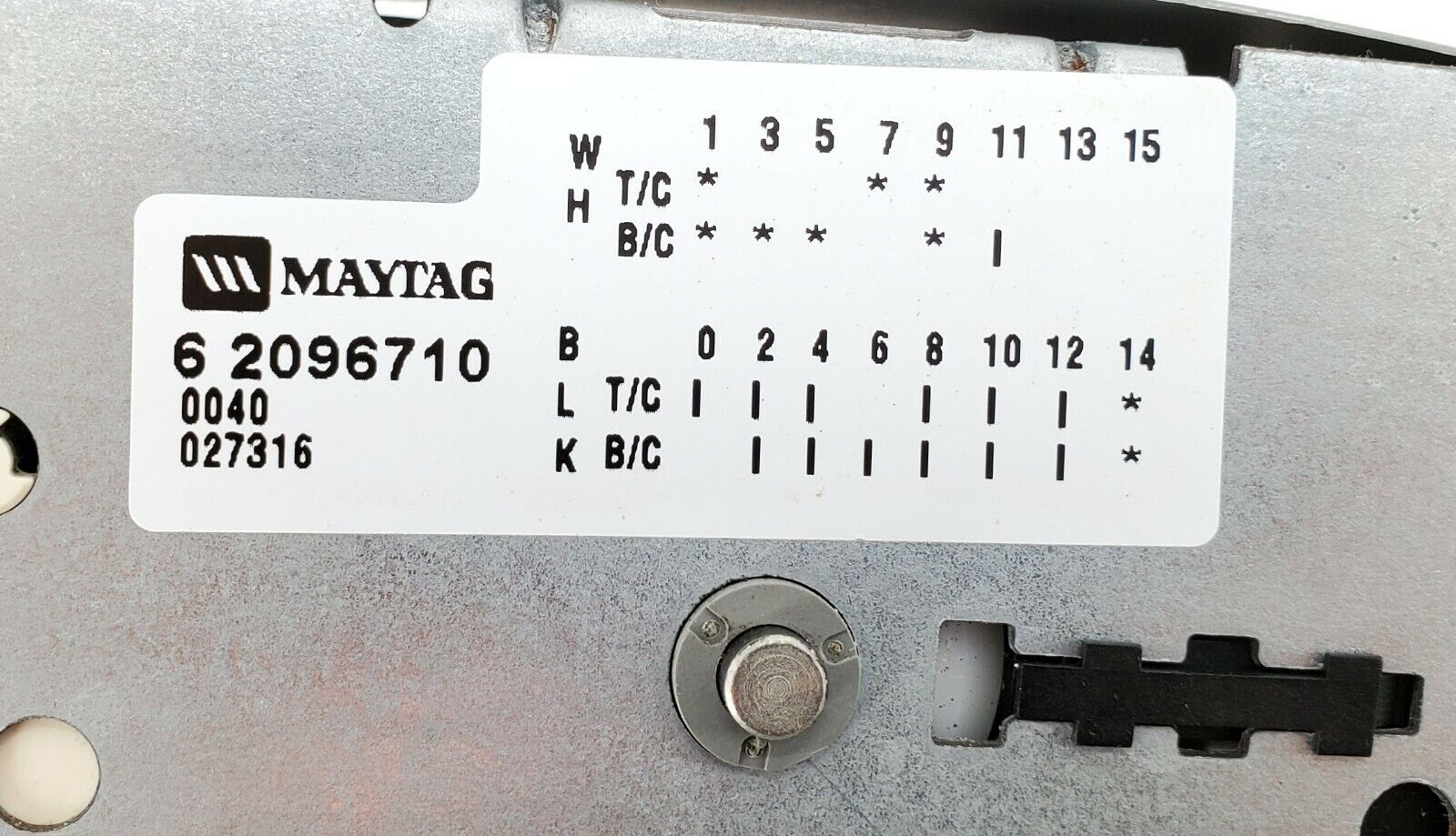 Maytag Washer Timer  62096710