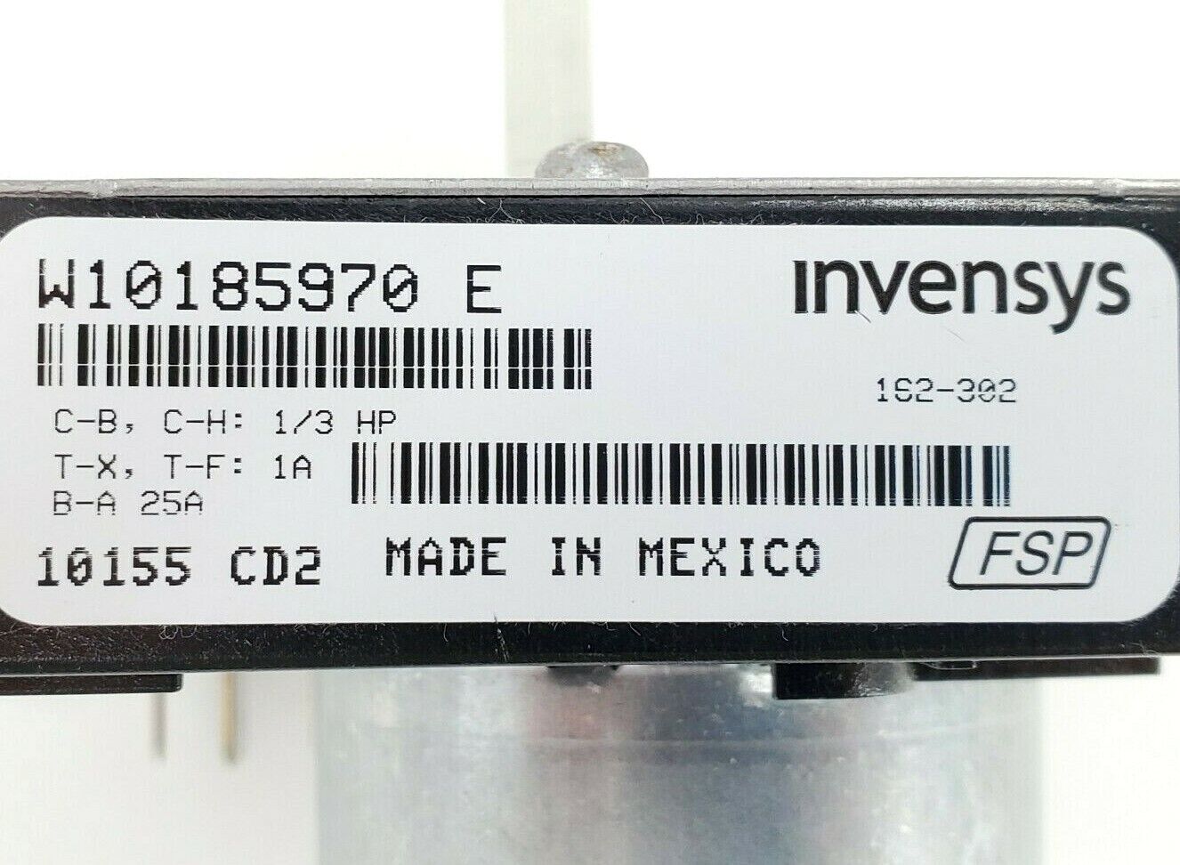 Whirlpool Dryer Timer W10185970