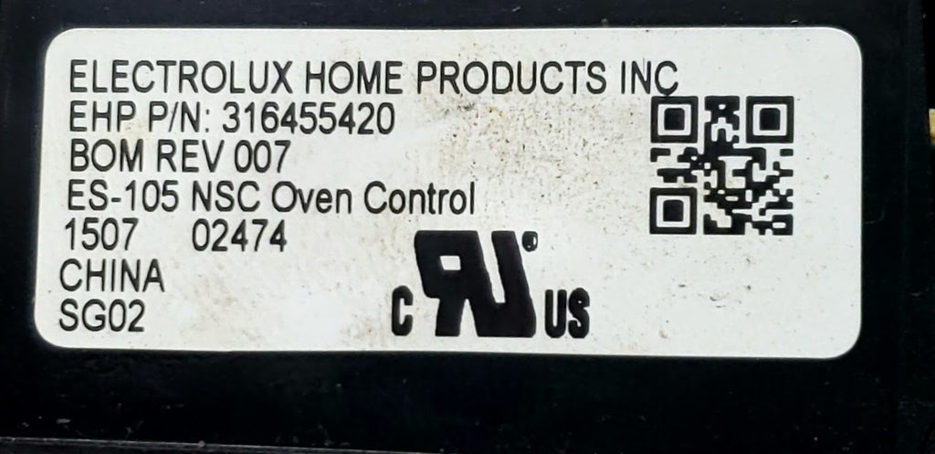 Frigidaire Range Control  316455420