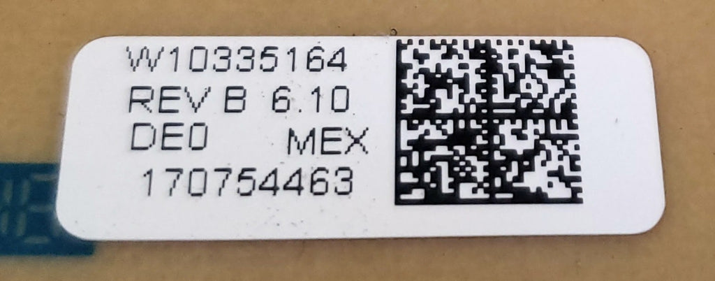 Whirlpool Range Control  W10335164