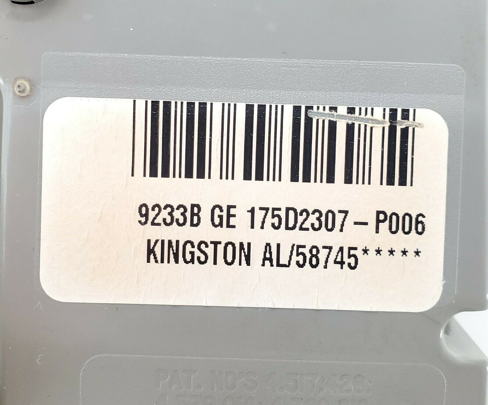 GE Washer Timer  175D2307P006