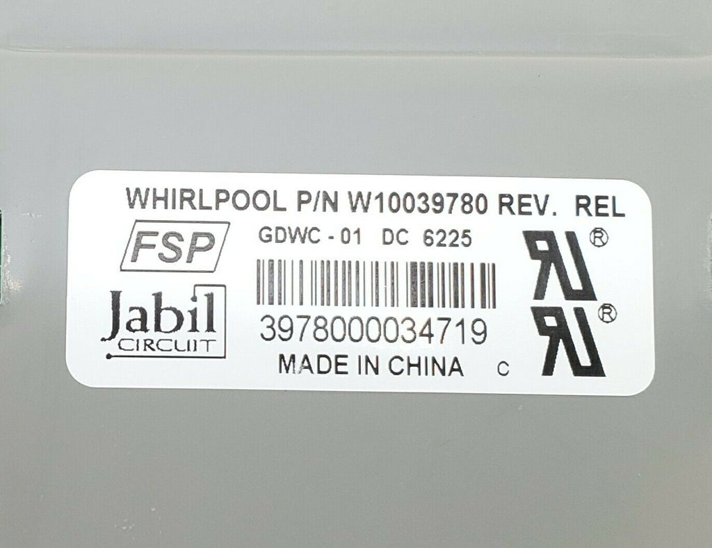 Whirlpool Dishwasher W10039780