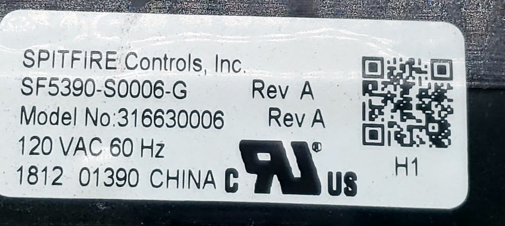 Frigidaire Range Control  316630006