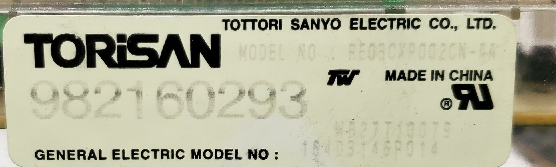 GE Range Control  WB27T10079
