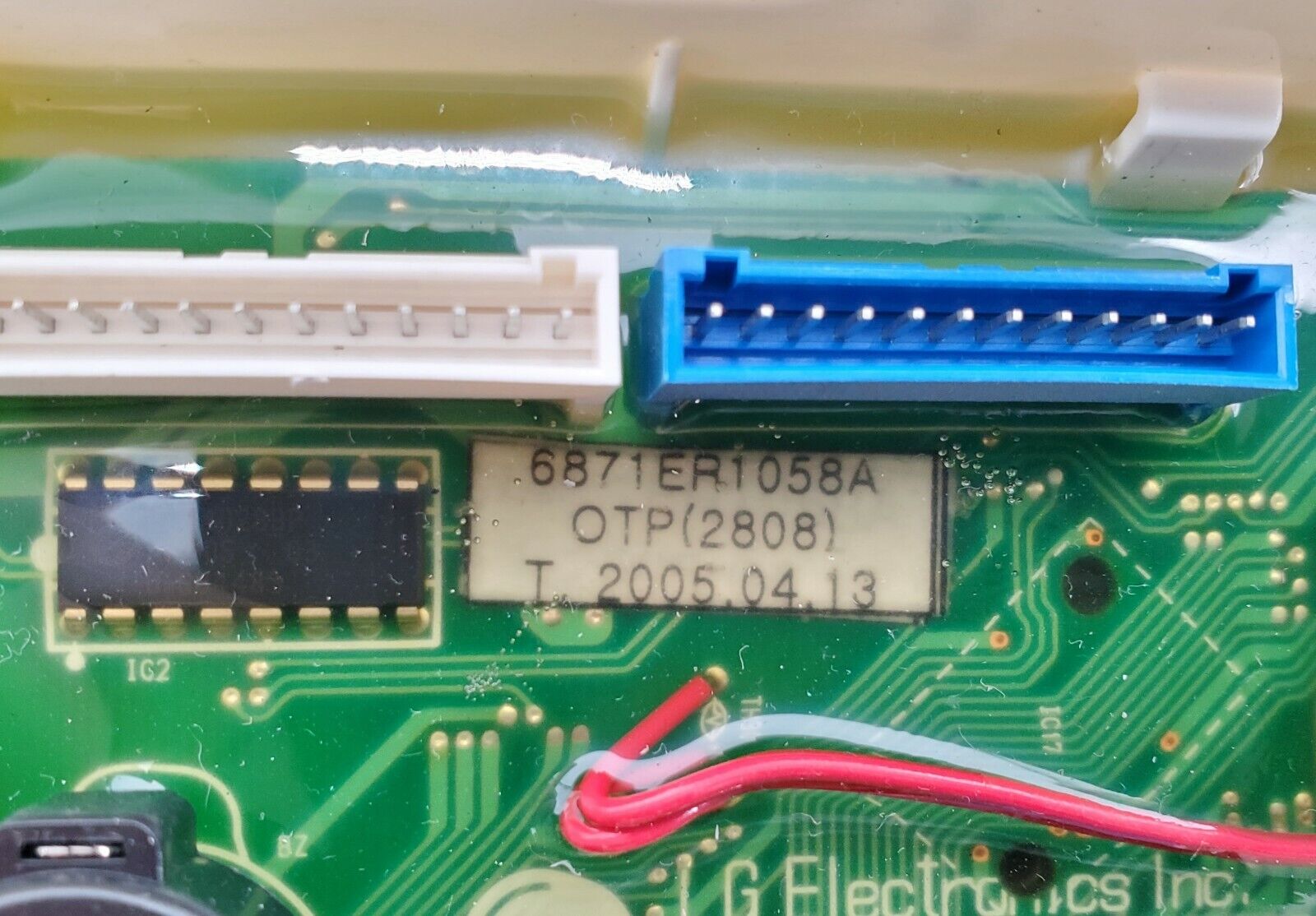 LG Washer Control Board 6871ER1058A