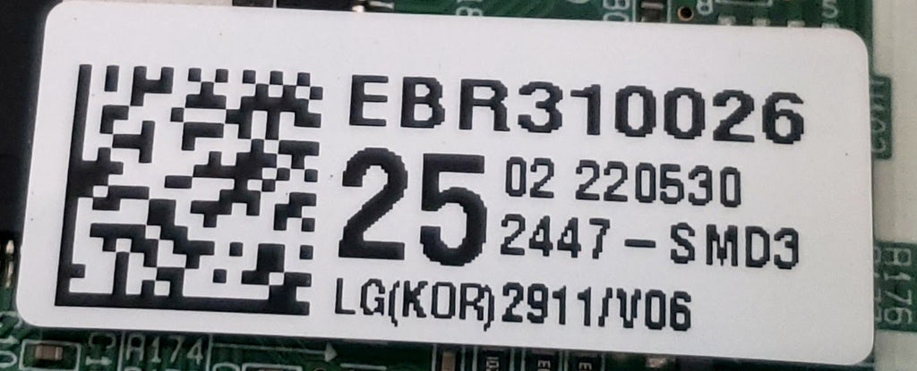 LG Dryer Control EBR31002625