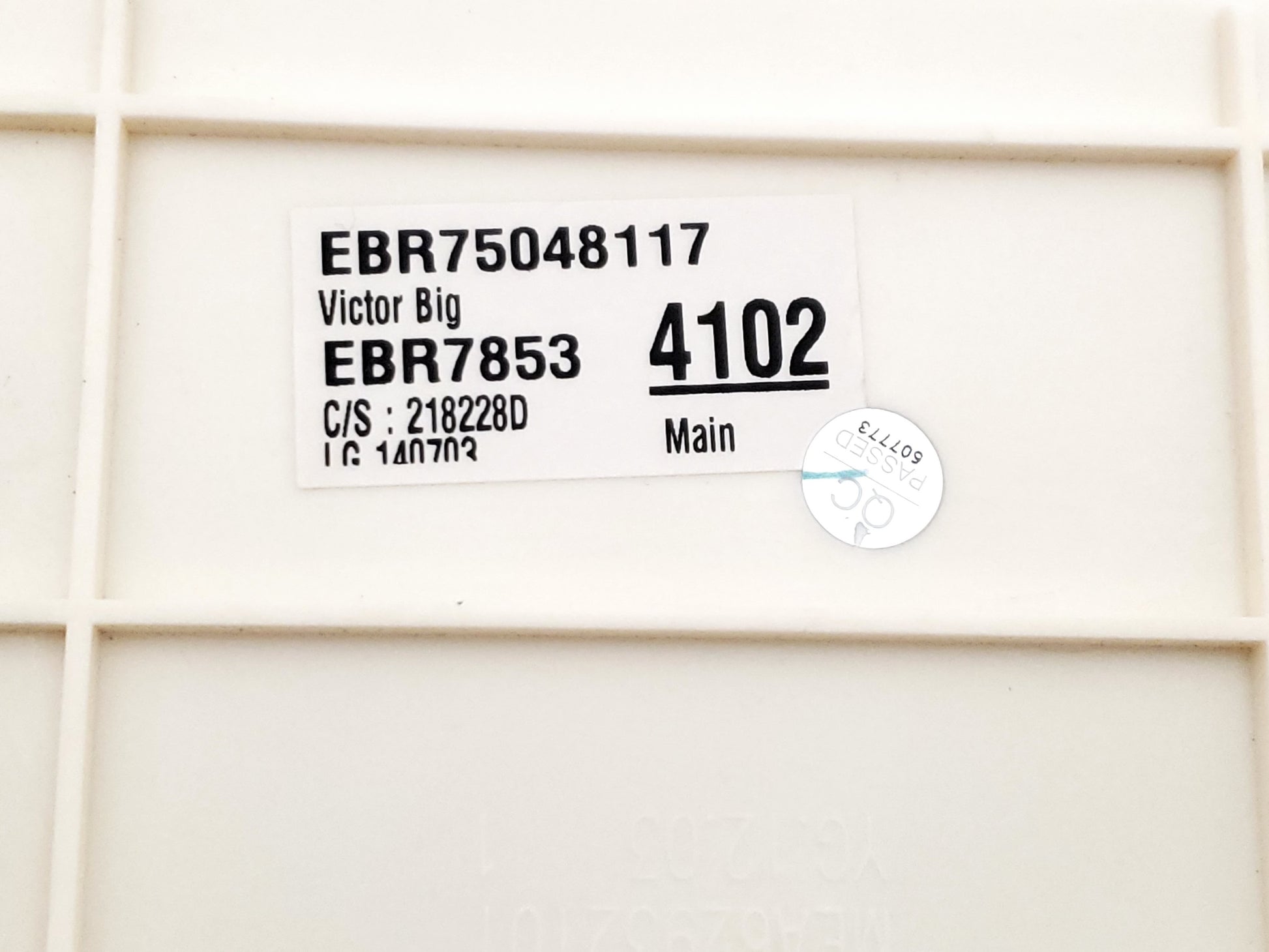LG Washer Control EBR78534102