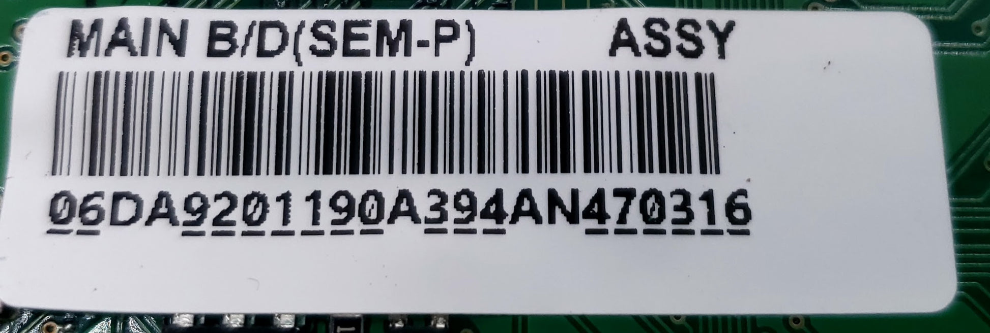 Samsung Refrigerator Control DA92-01190A