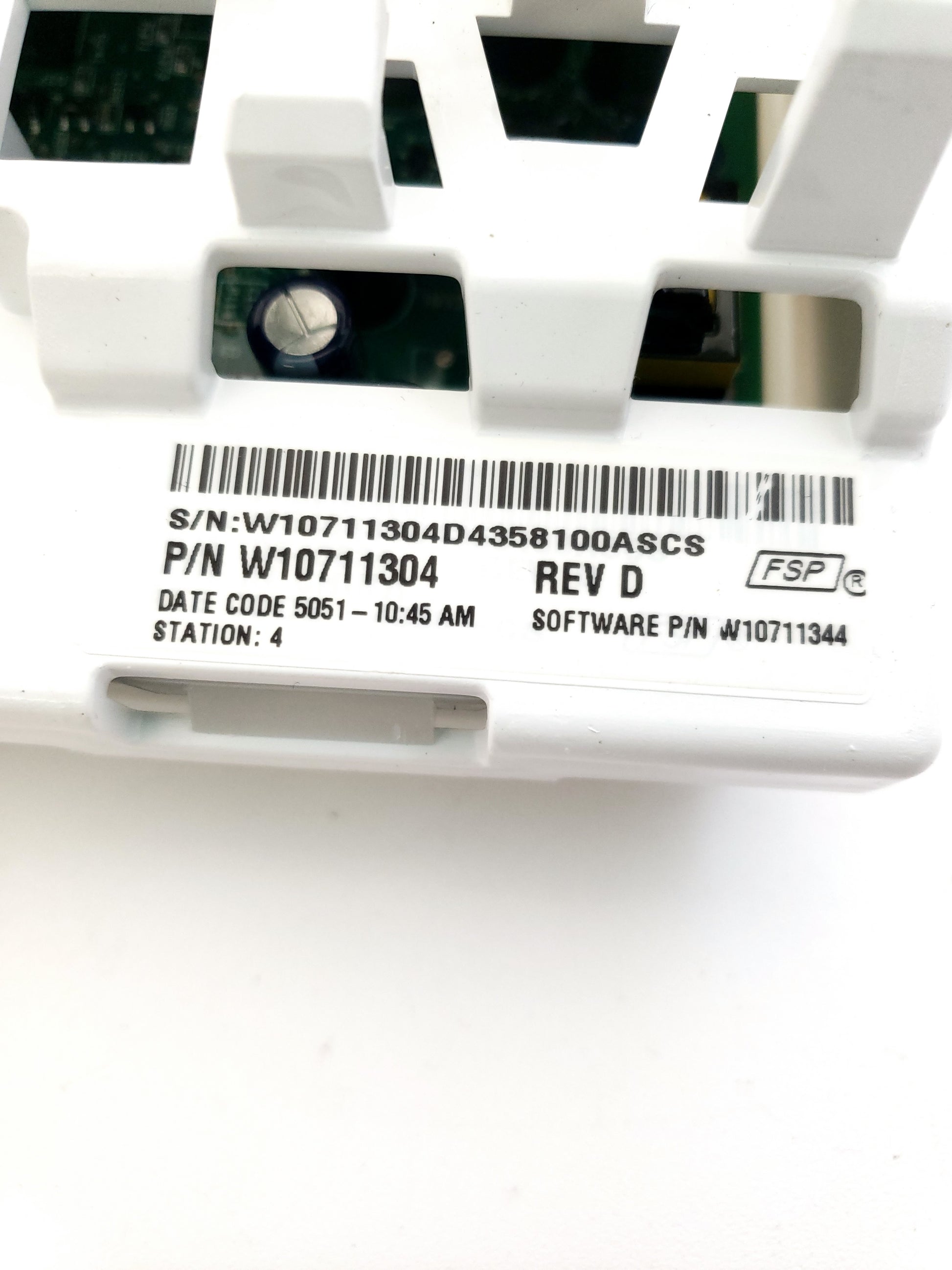 Whirlpool Washer Control Board W10711304