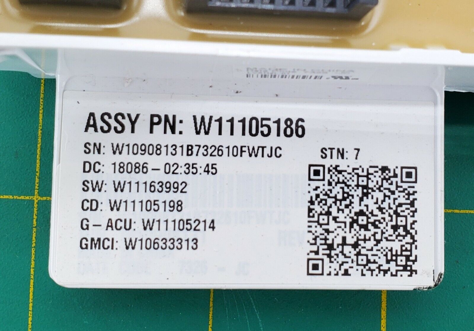 Genuine OEM Kenmore Washer Control W11105186 Same Day Shipping Lifetime Warranty