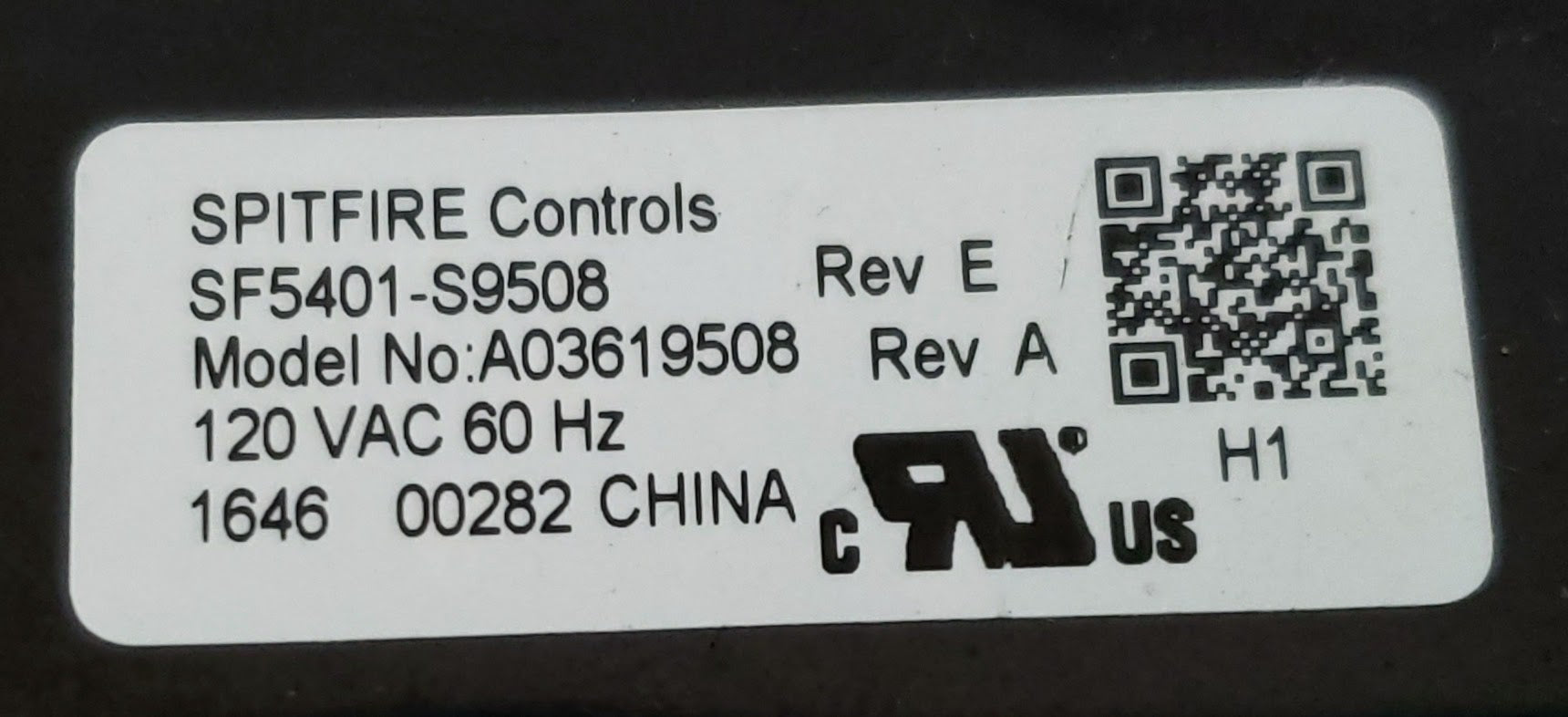 Frigidaire Range Control A03619508