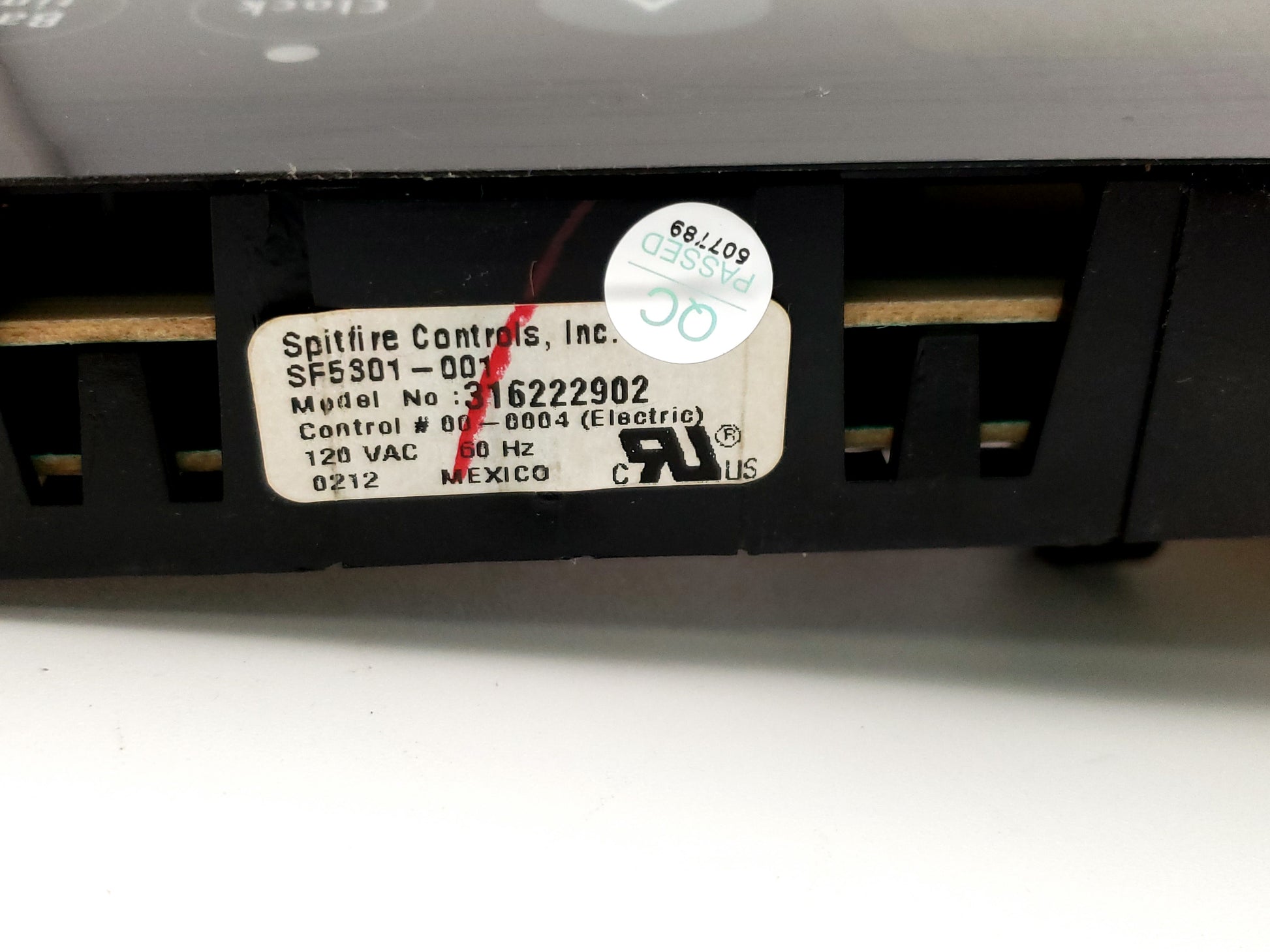 Frigidaire Range Control 316222902