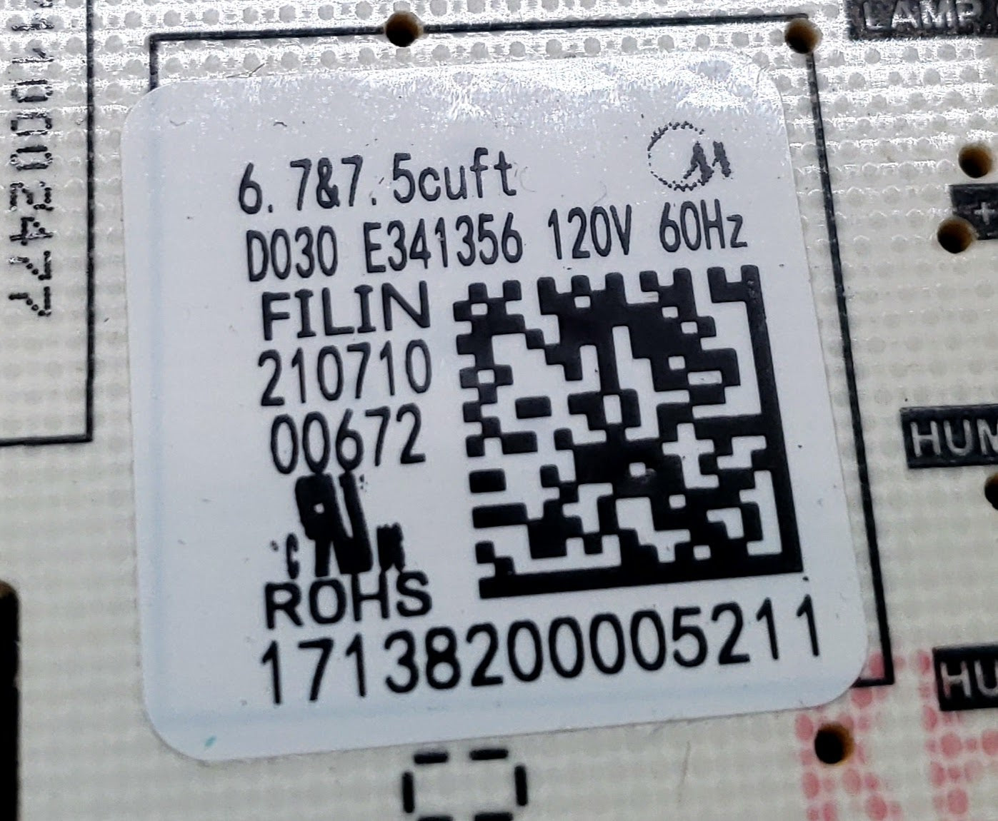 Midea Dryer Control 17138200005211