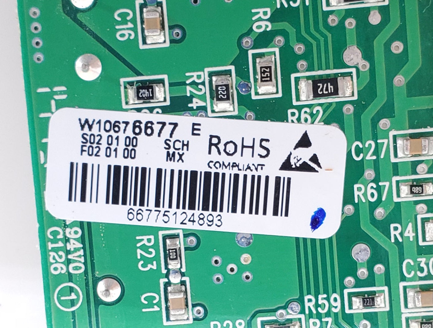 Whirlpool Fridge Control W10676677