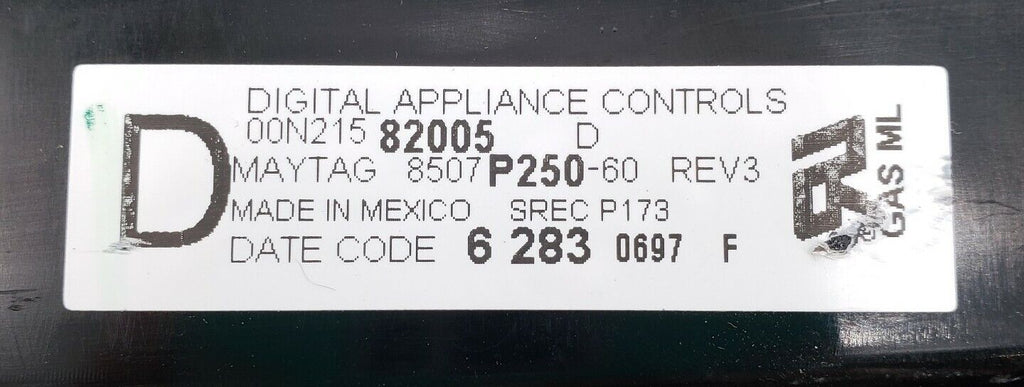 Genuine OEM Maytag Range Control 8507P250-60 Same Day Ship Lifetime Warranty