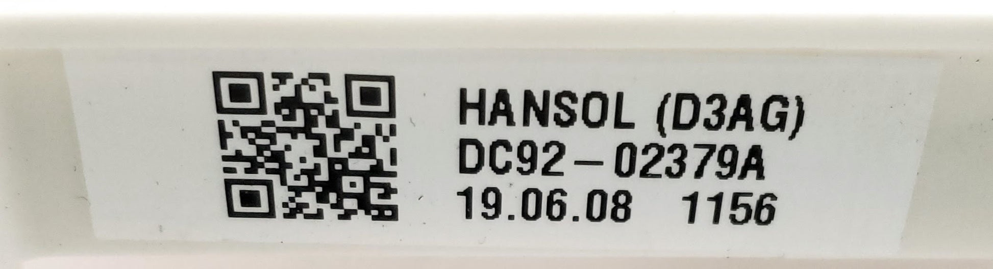 Samsung Washer Control DC92-02379A