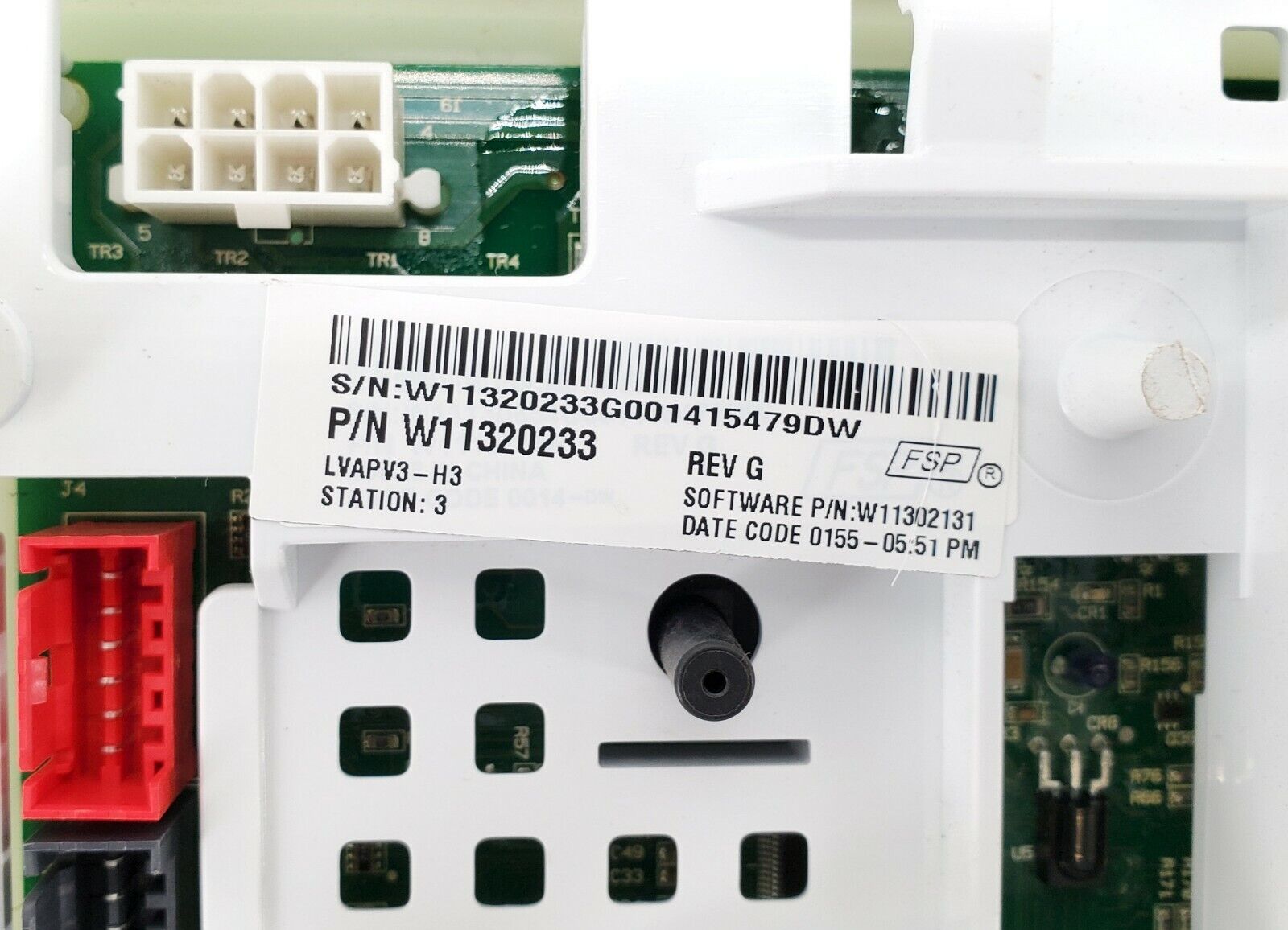 Whirlpool Washer Control W11320233