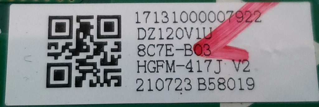 Midea Refrigerator Control 17131000007922