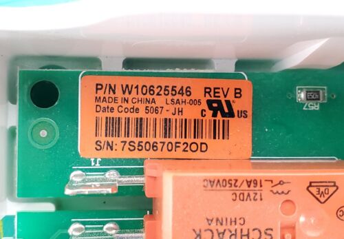 Whirlpool Dryer Control Board W10625546