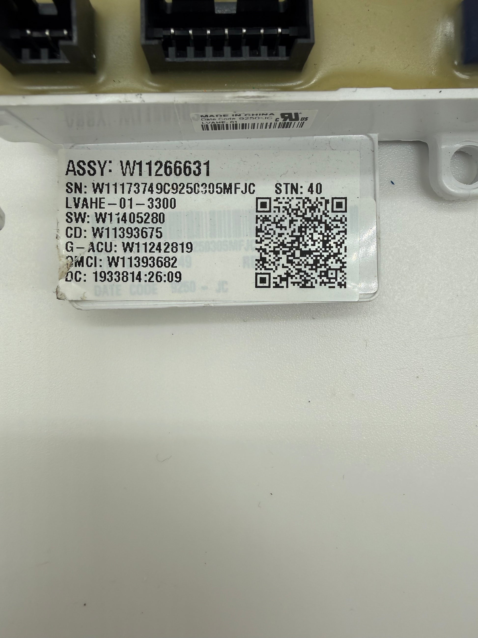 (Same Day Ship) Whirlpool Washer Control W11266631