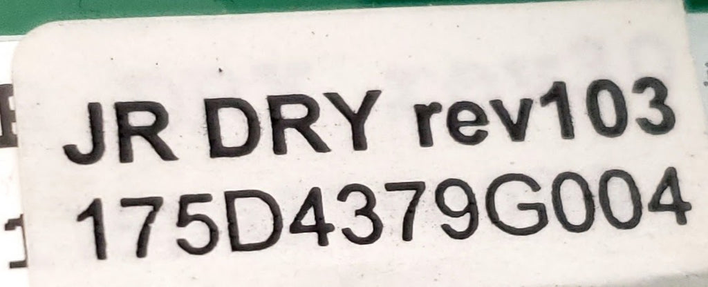 GE Dryer Control 175D4379G004