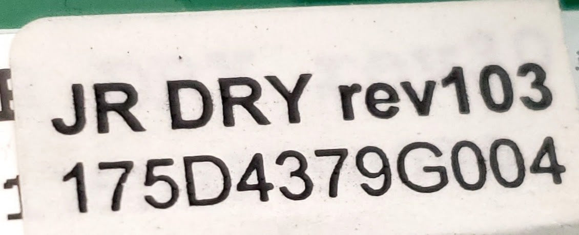GE Dryer Control 175D4379G004