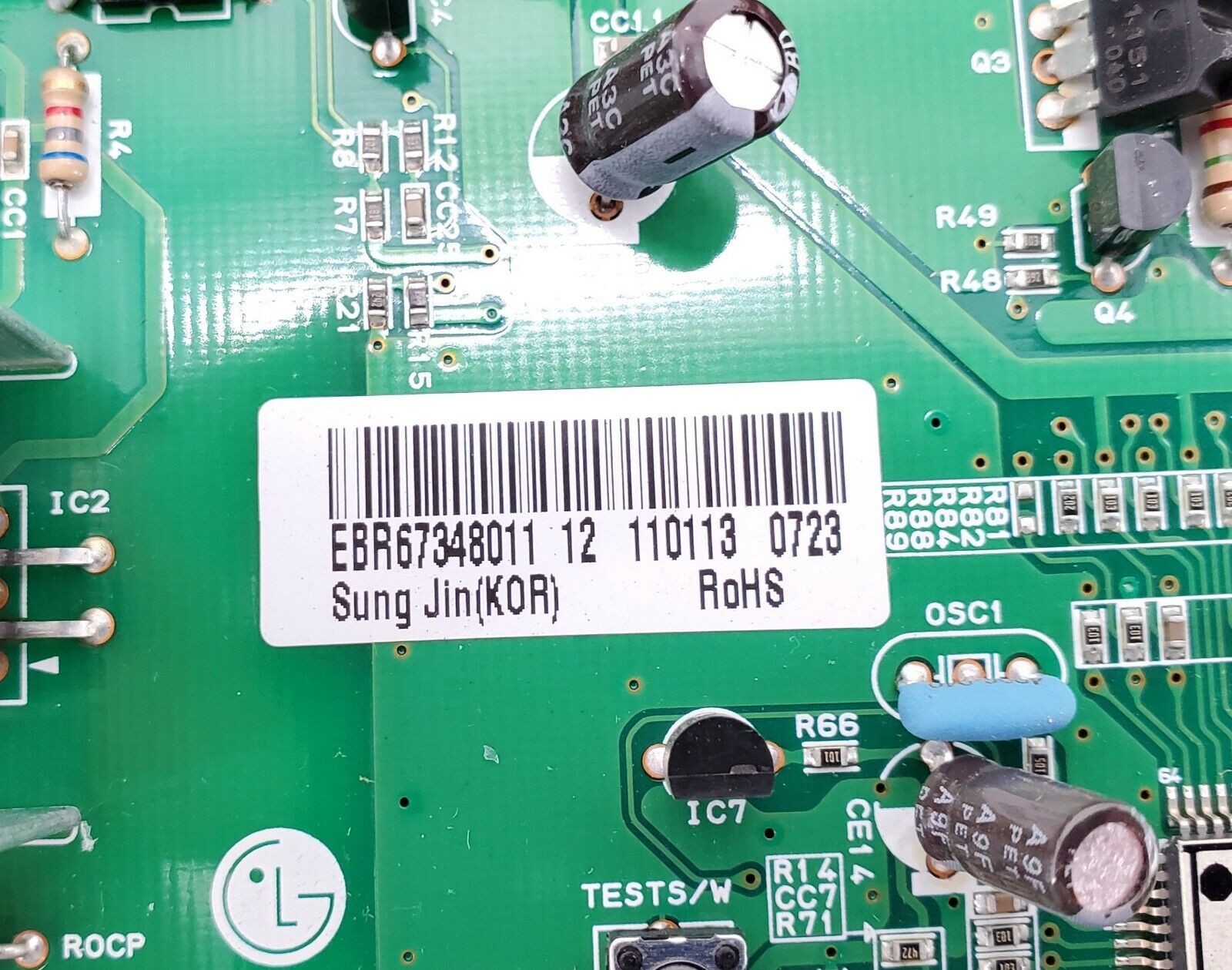 LG Refrigerator Control EBR67348011
