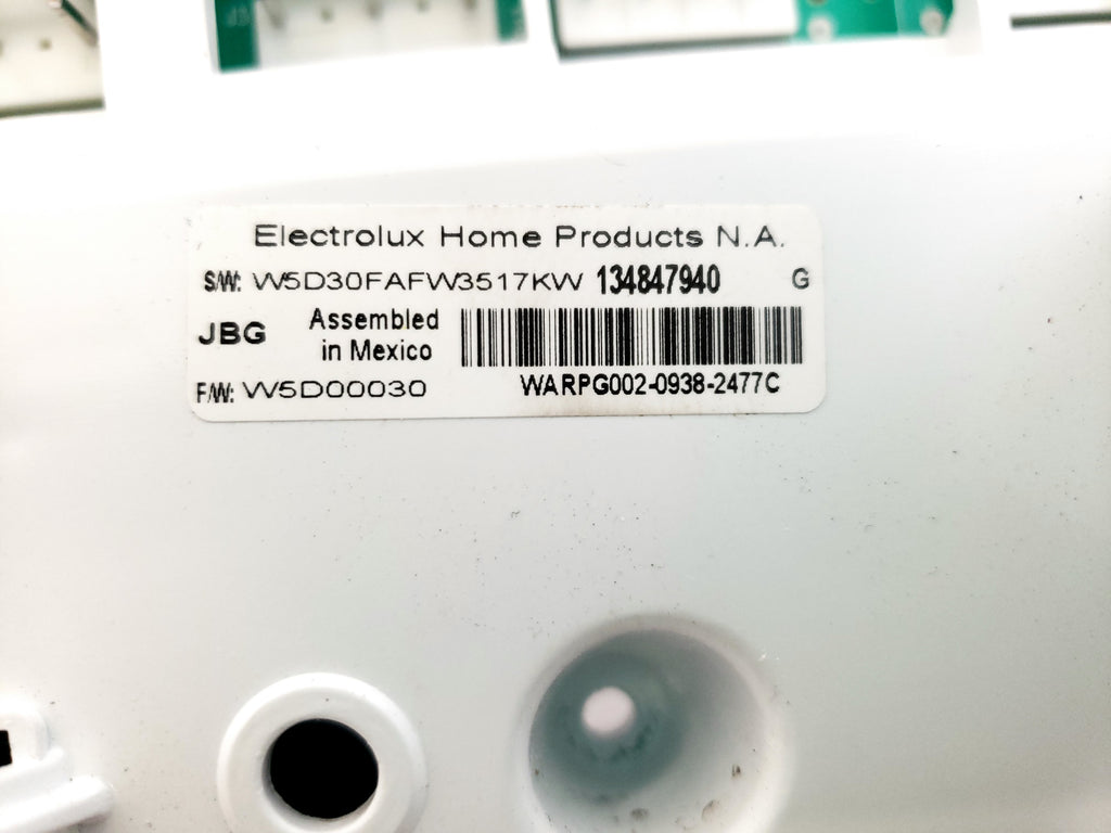 Electrolux Washer Control Board 134847940